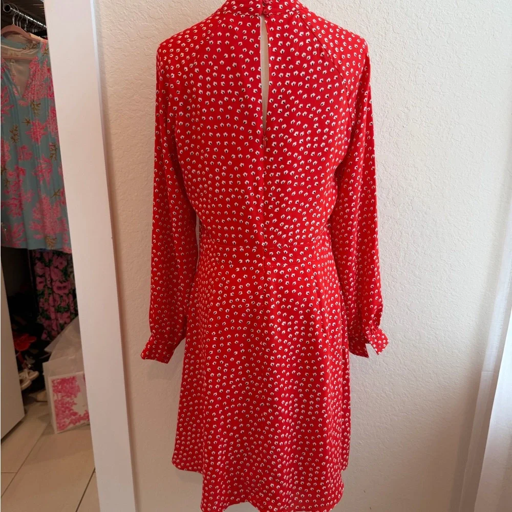 Banana Republic Red Long Sleeve Dress - Picture 2 of 5